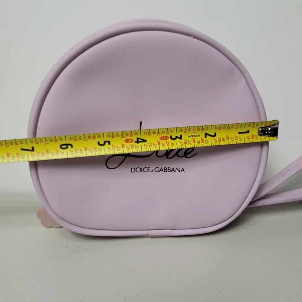 DOLCE GABBANA Pink Makeup Travel Cosmetic Bag